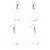 Clear Acrylic Dangle-Earrings 12 Per Package E2161A