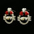 Love Earrings with assorted colored heart accents E341C