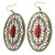 Filigree Dangle-Earrings With Stone Accents Dual-Tone & Multi-Color 12 Per Package E5104C
