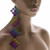 Assorted-Color Acrylic Dangle-Earrings 12 Per Package E591CC