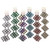 Assorted-Color Acrylic Dangle-Earrings 12 Per Package E591CC Assorted-Color Acrylic Dangle-Earrings 12 Per Package E591CC
