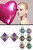 Assorted-Color & Silver-Tone Fabric Dangle-Earrings 12 Per Package E690C Assorted-Color & Silver-Tone Fabric Dangle-Earrings 12 Per Package E690C