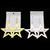 Star Dangle-Earrings Dual-Tone 12 Per Package E699B