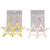 Star Dangle-Earrings Dual-Tone 12 Per Package E699B