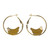 Bananas Hoop-Earrings Gold-Tone & Yellow 12 Per Package E7