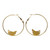 Bananas Hoop-Earrings Gold-Tone & Yellow 12 Per Package E7