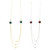 Dual-Tone & Multi-Color Metal Necklace-Earrings 12 Per Package E7043BC