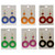Multi-Color & Gold-Tone Metal Dangle-Earrings 12 Per Package E87C