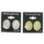 Dual-Tone Metal Clip-on-Earrings With Crystal Accents 12 Per Package C152B