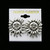 Antiqued Sun Clip-on-Earrings Silver-Tone 12 Per Package C4A