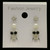 Owl Trio-Earrings With Crystal Accents Silver-Tone & Black 12 Per Package T1013A