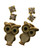 Owl Trio-Earrings With Crystal Accents Silver-Tone & Gold-Tone 12 Per Package T1185C