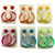 Hearts Multiple-Earring-Set Multi-Color 12 Per Package ME3377C