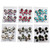 Faceted Butterfly AB Finish Multiple-Earring-Set With Crystal Accents Multi-Color & Silver-Tone 12 Per Package ME4527C