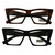 Italian Design Black and Brown Acrylic With Clear Lens 9SG1171CL