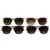 UV 400 Color Stripe Assorted Sunglasses White Acrylic With Gray Gradient Lens 9SG707STRIPE