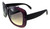 Thick Maroon Frame Sunglasses With Flat Stone Bows and Square Lenses HESG11