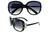 Large Black Frame Round Lens Sunglasses HESG18