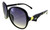 Black Frame Large Lens Sunglasses HESG53