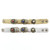 Imitation Leather Round Bead Accent Swirl Design Strap Bracelet Assorted - B384B