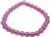 Imitation Amethyst Power Bead Stretch Bracelet Purple - PB10