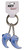 Blue Dolphin Shaped Double Key Chain KEKC4627