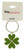 Green Four Leaf Clover With Glittered Enamel Key Chain KEKC4845