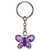 Purple Butterfly keychain with jewel accented wings KEKC4898
