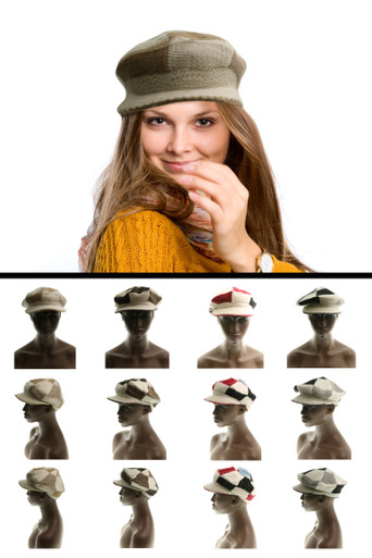 50% Acrylic,>50% Angora Fashion Hat HAT159 - Wholesale  display picture 2