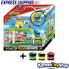 0102 Tayo Little Bus Tayo Parking Garage Play Set Toy with 4 Mini Buses ICONIX