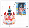 Tayo Little Bus Tayo Singing Birthday Cake Toy with Party Supplies, Melody, LED Candle