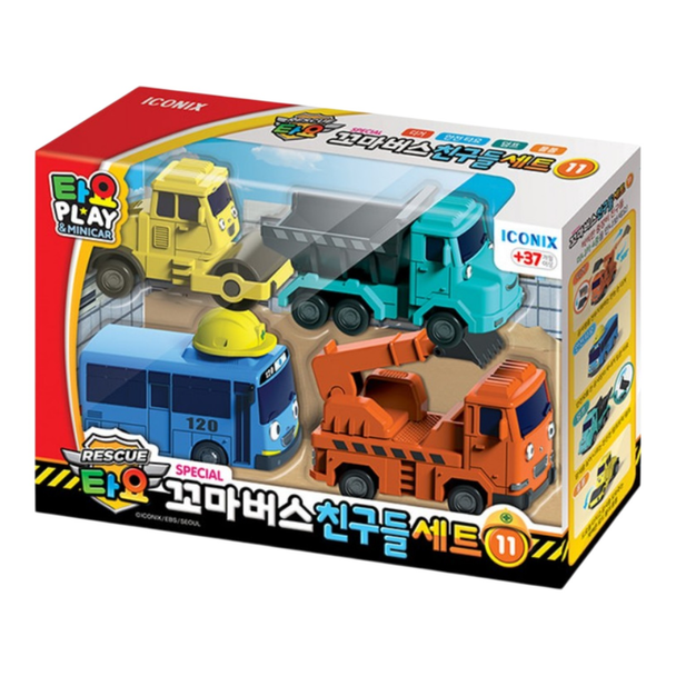 0012 TAYO Little Bus Friends Special Mini Car 4 pcs Toy Set V.11