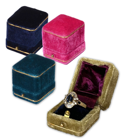 Paris 1887 Colorful Soft Velvet Jewelry Packaging