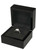 Xpression II Wood - Small Single Ring jewelry gift and presentation box with black suede interior