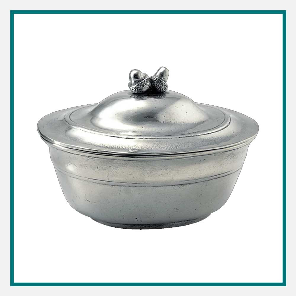 Match Pewter Acorn Lidded Bowl