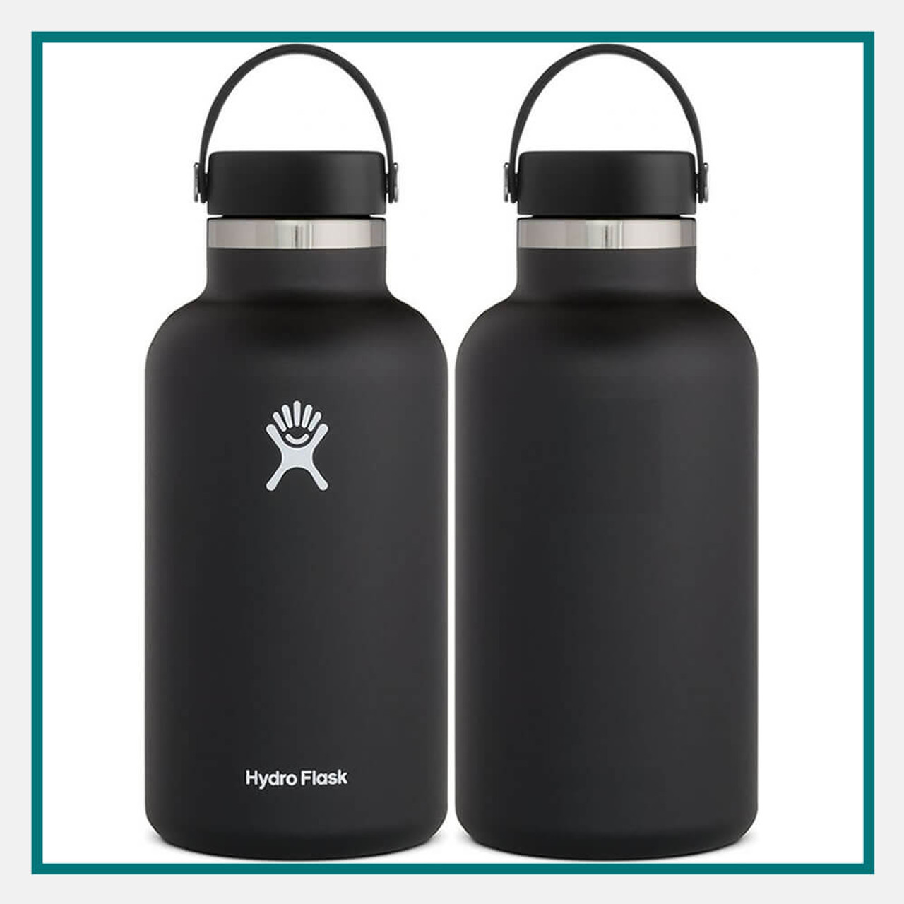 Hydro Flask 18 OZ Wide-Mouth Black Water Bottle With Hydro Flip