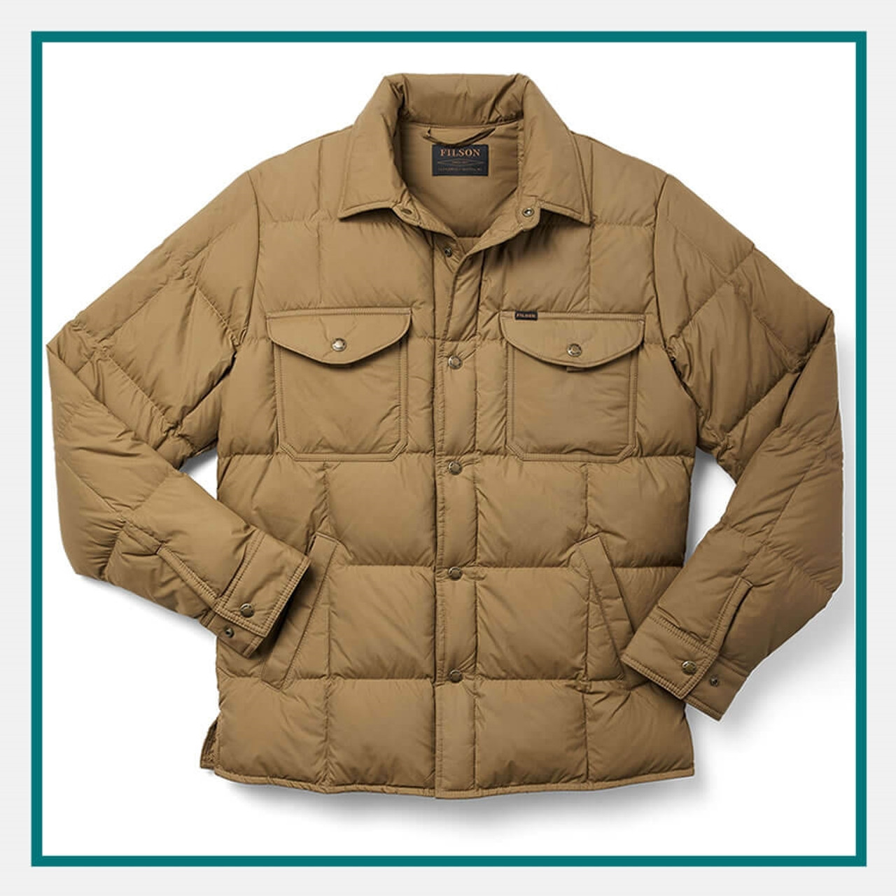 Filson Men's Foul Weather Jacket - Darktan - Medium