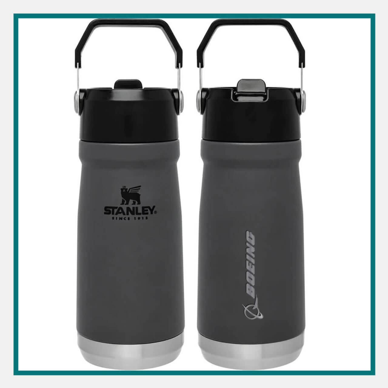 Stanley 17 Oz Iceflow Water Bottle Engraved Logo