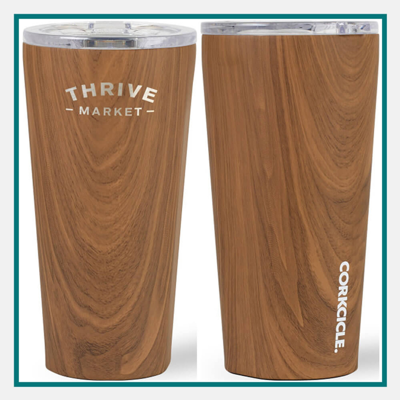 Corkcicle 16 oz Tumbler - Walnut Wood