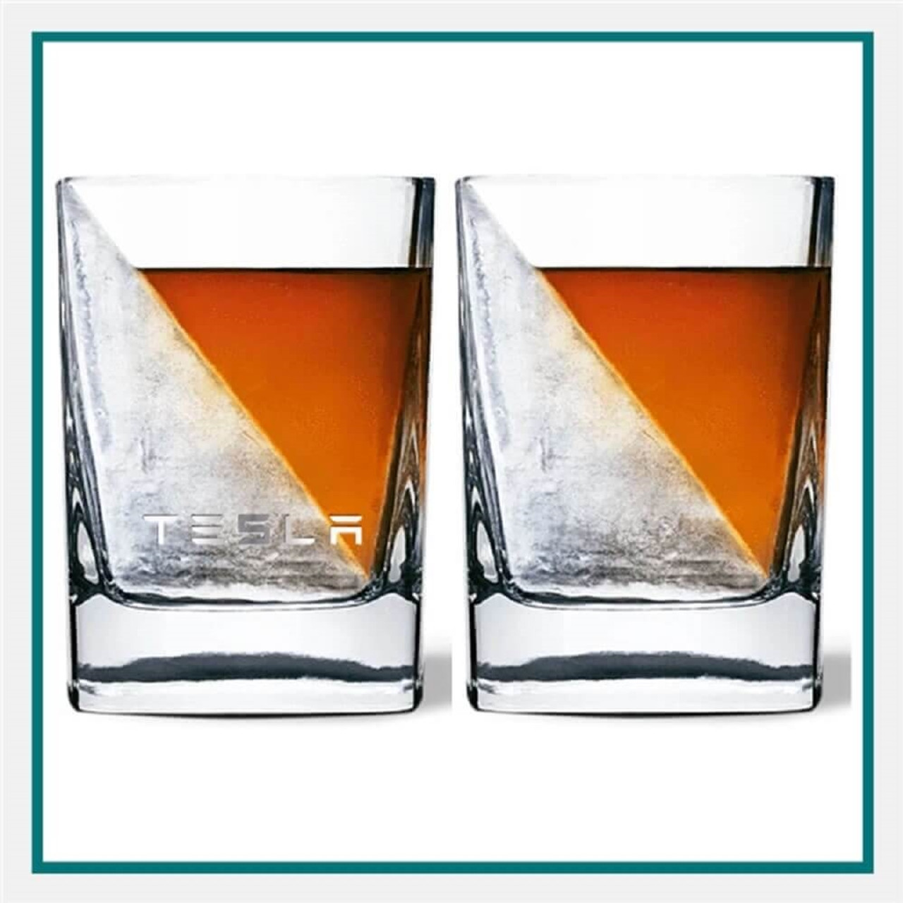 Whiskey Wedge Rocks Glass and Ice Form, Engravable