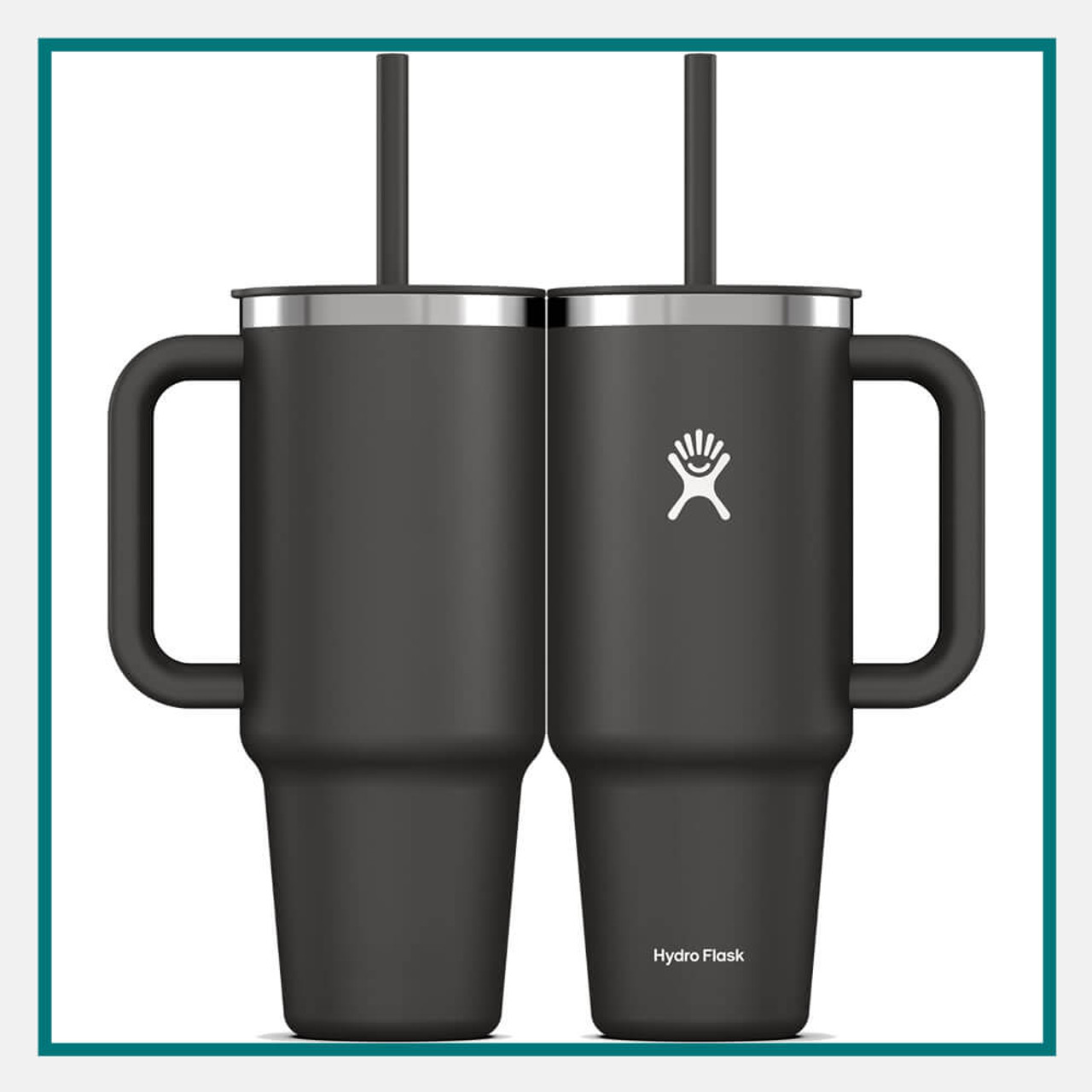 MiiR, Tumbler with Press Fit Straw Lid Kit, Black, 16 oz