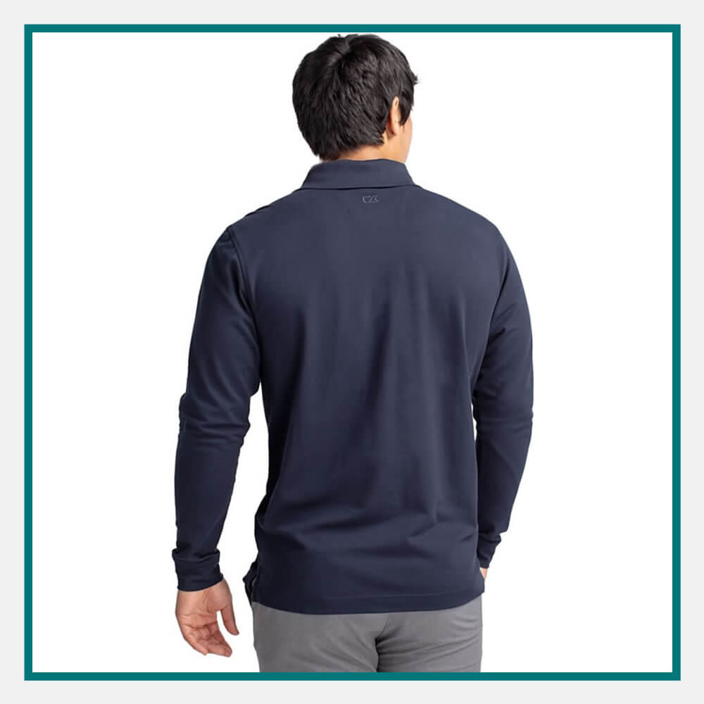Cutter Buck Advantage Eco Pique Long Sleeve Polo Embroidered ELITE