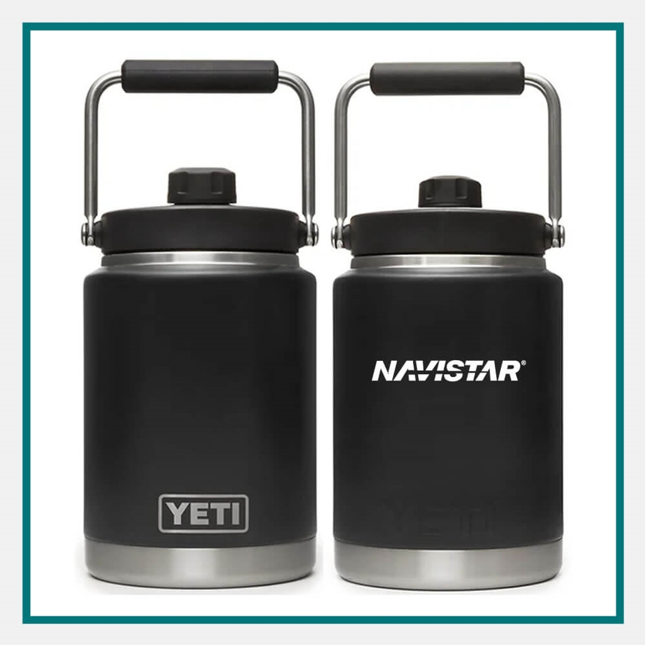 YETI Rambler Half Gallon Jug, Vacuum Insulated, Stainless Steel with MagCap,  Navy