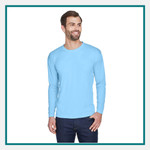 UltraClub Men's Cool & Dry Sport Long-Sleeve Performance Interlock T-Shirt - Embroidered