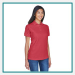 UltraClub Ladies' Cool & Dry Classic Piqué Polo - Embroidered