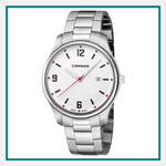 Wenger Large White Stainless Watch Custom