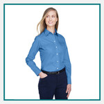 Devon & Jones Ladies Crown Collection™  Solid Broadcloth - Embroidered