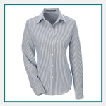 Devon & Jones Banker Stripe Shirts Custom Embroidered
