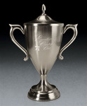 Pewter Finish Small 'Cambridge' Trophy Cup - Laser Engraved