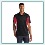 Sport Tek Tall Side Blocked Micropique Polo Embroidered Logo